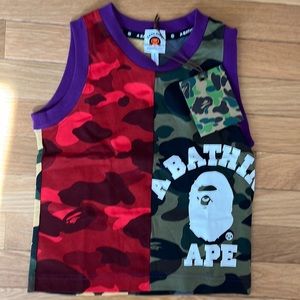 BAPE Kids Multi color Camo Tank top Size 110 (4T-5T)